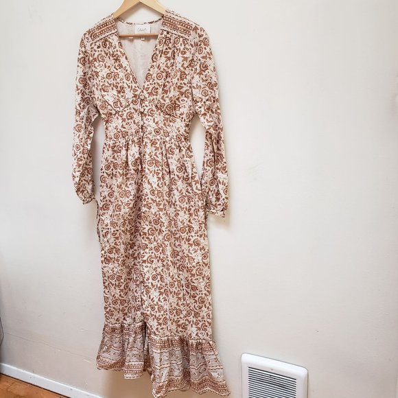 Cleobella Valentin Tamil Block Print Dress - Picture 7 of 16